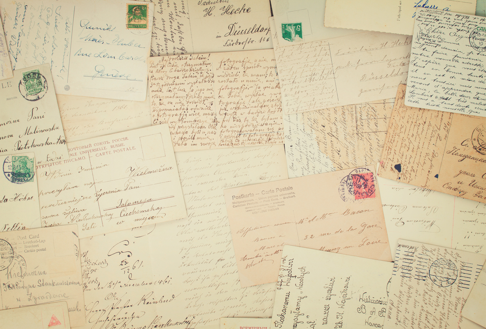Handwritten Letters Background